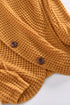Buttoned Wrap Turtleneck Sweater